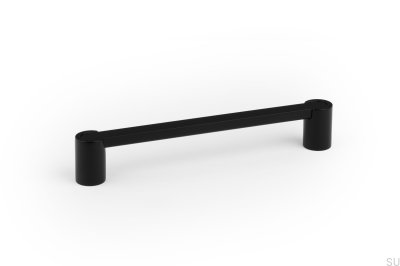 Fusion 160 oblong furniture handle, metal, matt black