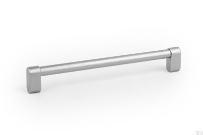 Linkk 160 longitudinal furniture handle, brushed aluminum silver