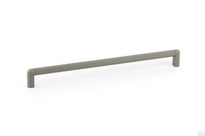 Riss Mini 320 länglicher Möbelgriff, Aluminiumgrau