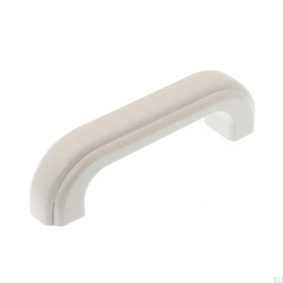 Elongated furniture handle 1023 87 Wooden white