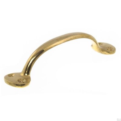 Elongated furniture handle 1690 Brass, lacquered