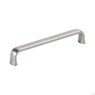 Long furniture handle Common 160 Brushed silver