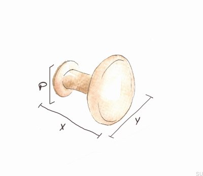 Wieszak ścienny Circum 33 Drewniany Dębowy