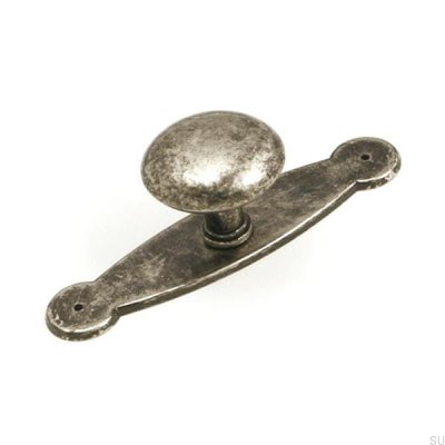 Gałka meblowa z podstawką 5383 Antyczna czerń