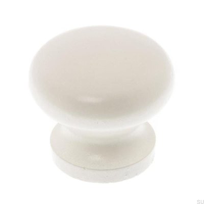Gałka meblowa 4460 40 Drewniana biała