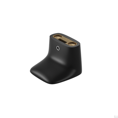 Gałka meblowa MF 1 Mosiężna czarna (2 sztuki)