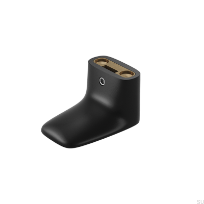 Wieszak ścienny MF 2 Mosiężny czarny (2 sztuki)