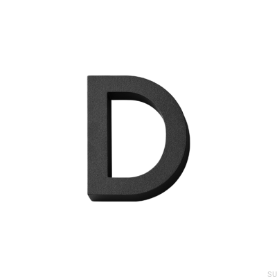 Numeracja domu Modern duża litera D Aluminium 