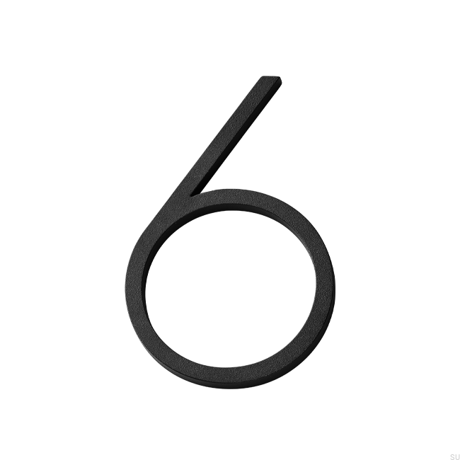 Zdjecie numeracji domu cyfra 6