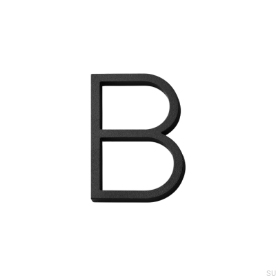 Numeracja domu mała litera B Aluminium