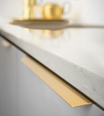 Uchwyt meblowy krawędziowy Blaze 2 2x160 Aluminiowy Złoty Szczotkowany