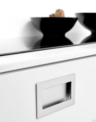 Uchwyt meblowy wpuszczany Inn 120 Metalowy Srebrny