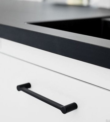 Uchwyt meblowy podłużny Scope 160 Metalowy Czarny Mat
