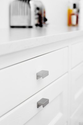 Uchwyt meblowy podłużny Station 32 Aluminiowy Srebrny