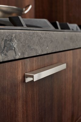 Uchwyt meblowy podłużny Station 160 Aluminiowy Srebrny