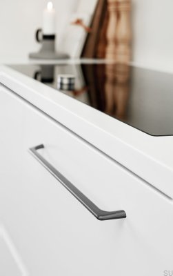 Uchwyt meblowy podłużny Vista 160 Metalowy Antracyt Szczotkowany