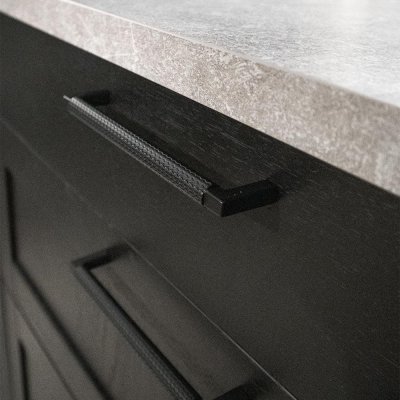 Uchwyt meblowy podłużny Track 160 Metalowy czarny