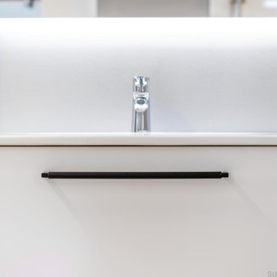 Uchwyt meblowy podłużny Track 320 Metalowy czarny