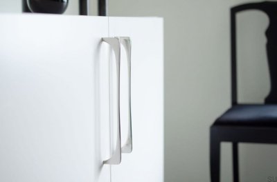 Uchwyt meblowy podłużny Bridge 224 Polerowana stal nierdzewna