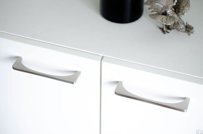 Uchwyt meblowy podłużny Bridge 128 Szczotkowana stal nierdzewna