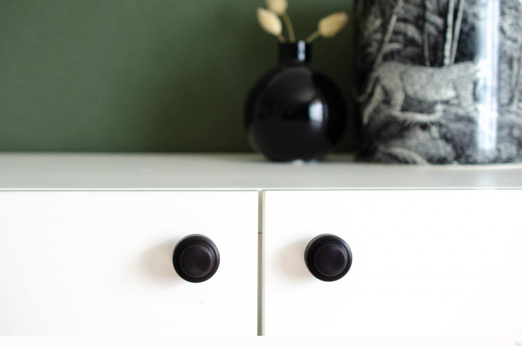 Zdjecie galki meblowej Hip 30 czarnej