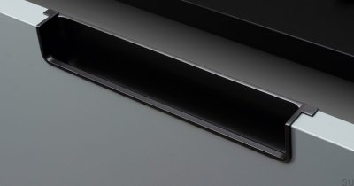 Uchwyt meblowy wpuszczany Nest 212 Metalowy czarny