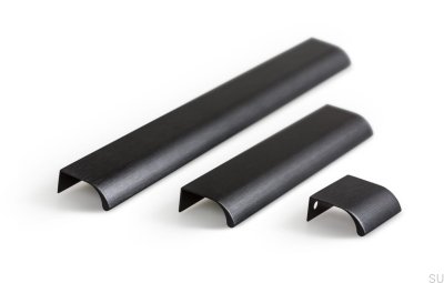 Uchwyt meblowy krawędziowy Ona 32 Aluminiowy Czarny Anodowany