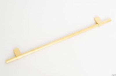 Uchwyt meblowy podłużny Line Big 342 Mosiężny Szczotkowany Nielakierowany