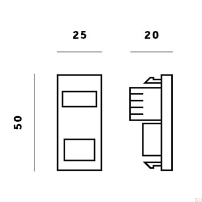 Moduł Gniazda RJ45 CAT6 do Euro Plate Czarny Standard Brytyjski