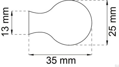 Gałka meblowa William Czarny nikiel