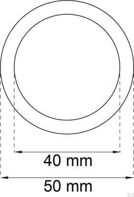 Uchwyt wpuszczany do drzwi przesuwnych 200 Chrom polerowany (2 sztuki)