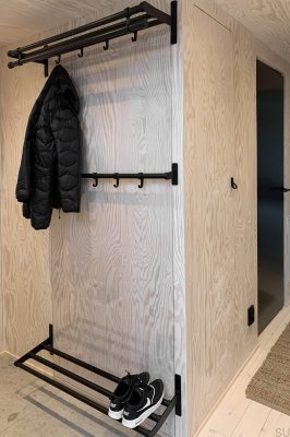 Wieszak ścienny Elegant Aluminiowy czarny 