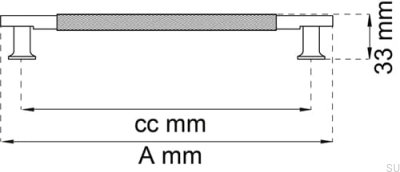Uchwyt meblowy podłużny Lexington 128 Antyczny brąz (2 sztuki)