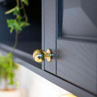 Gałka meblowa Solliden Mosiężna Polerowana Nielakierowana (02)