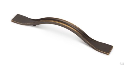 Uchwyt meblowy podłużny Raviolo 96 Antyczny złoty