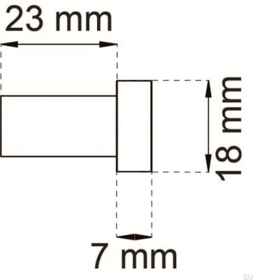 Wieszak ścienny 1368 Chrom polerowany
