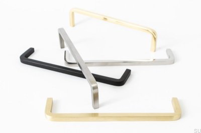 Uchwyt meblowy podłużny Thread 128 Aluminiowy czarny