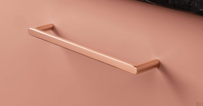 Uchwyt meblowy podłużny Pura 160 Miedziany polerowany