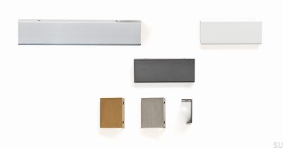 Uchwyt meblowy krawędziowy Way 32 Aluminiowy biały