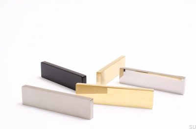 Uchwyt meblowy podłużny Clean Cut 64 Aluminiowy Czarny