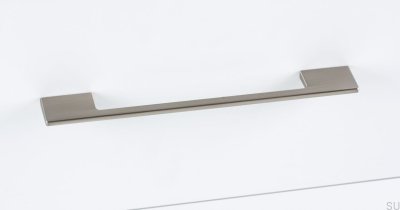 Uchwyt meblowy podłużny Dino 96/128 Nikiel szczotkowany