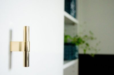 Gałka meblowa T-Bar Line Big 12 Mosiężna Polerowana Nielakierowana