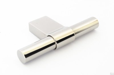 Gałka meblowa T-Bar Line Big 12 Stalowa Polerowana
