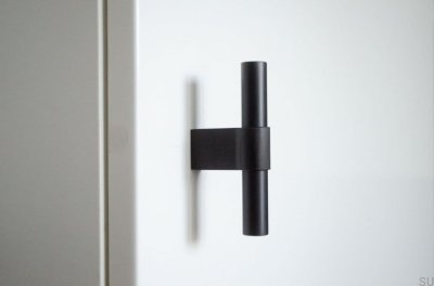 Gałka meblowa T-Bar Line Big 12 Aluminiowy czarny