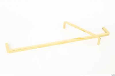 Uchwyt meblowy podłużny Thread 320 Mosiężny Polerowany Nielakierowany