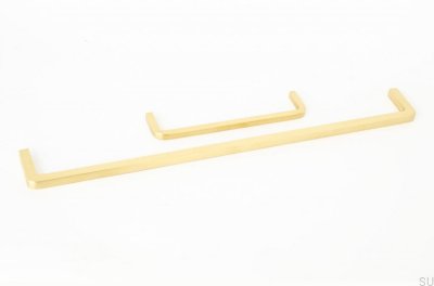 Uchwyt meblowy podłużny Thread 320 Mosiężny Szczotkowany Nielakierowany