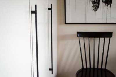 Uchwyt meblowy podłużny Line Big 592 Aluminiowy Czarny