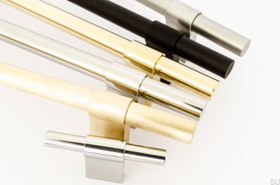 Uchwyt meblowy podłużny Line Big 592 Aluminiowy Czarny