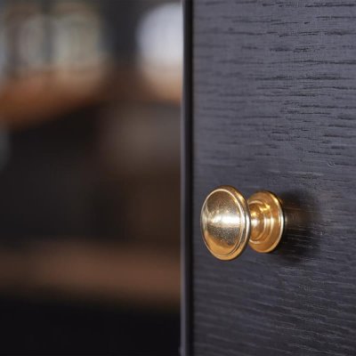 Gałka meblowa 24466 25 Mosiężna Nielakierowana