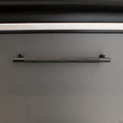 Uchwyt meblowy podłużny Lexington 128 Mosiężny Czarny (2 sztuki)